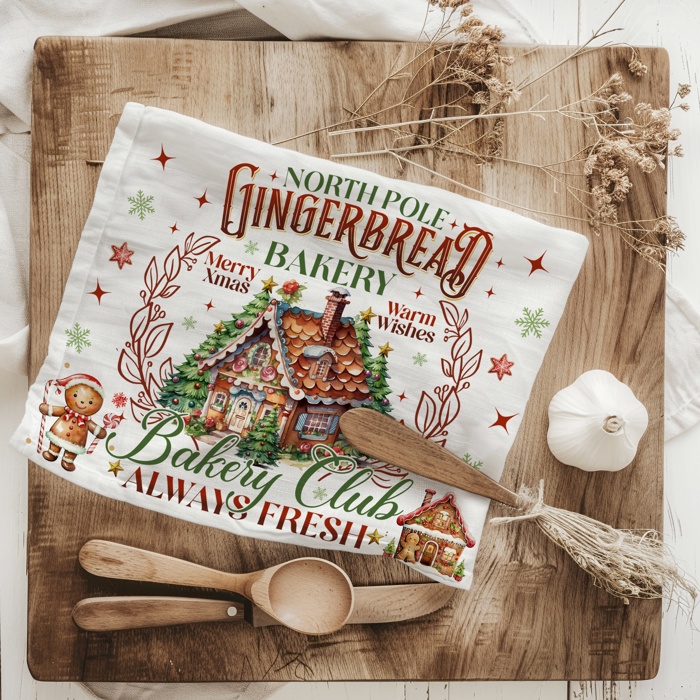 Candy Cane Christmas Themed Kitchen Decor – Peppermint Towel