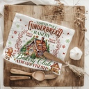 Gingerbread Bakery Candy Cane Christmas Themed Kitchen Decor – Peppermint Towel