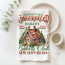 Gingerbread Bakery Candy Cane Christmas Themed Kitchen Decor – Peppermint Towel