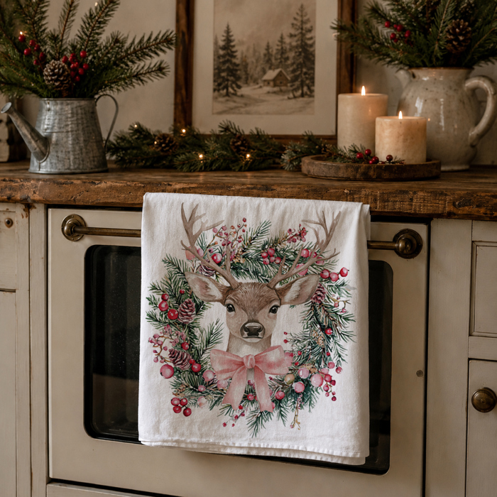 Candy Cane Christmas Themed Kitchen Decor – Peppermint Towel