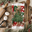 Crochet Merry Candy Cane Christmas Themed Kitchen Decor – Peppermint Towel