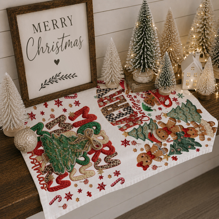 Candy Cane Christmas Themed Kitchen Decor – Peppermint Towel