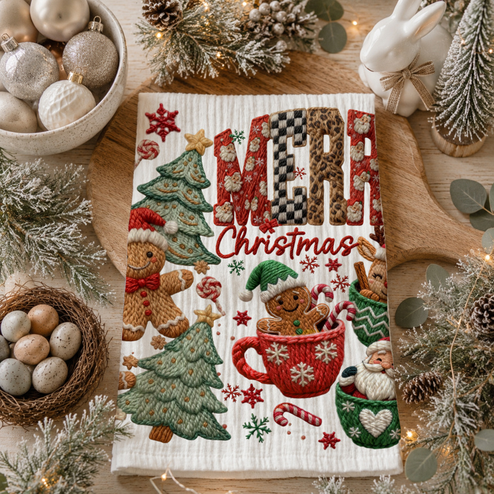 Candy Cane Christmas Themed Kitchen Decor – Peppermint Towel