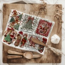 Crochet Christmas Candy Cane Christmas Themed Kitchen Decor – Peppermint Towel