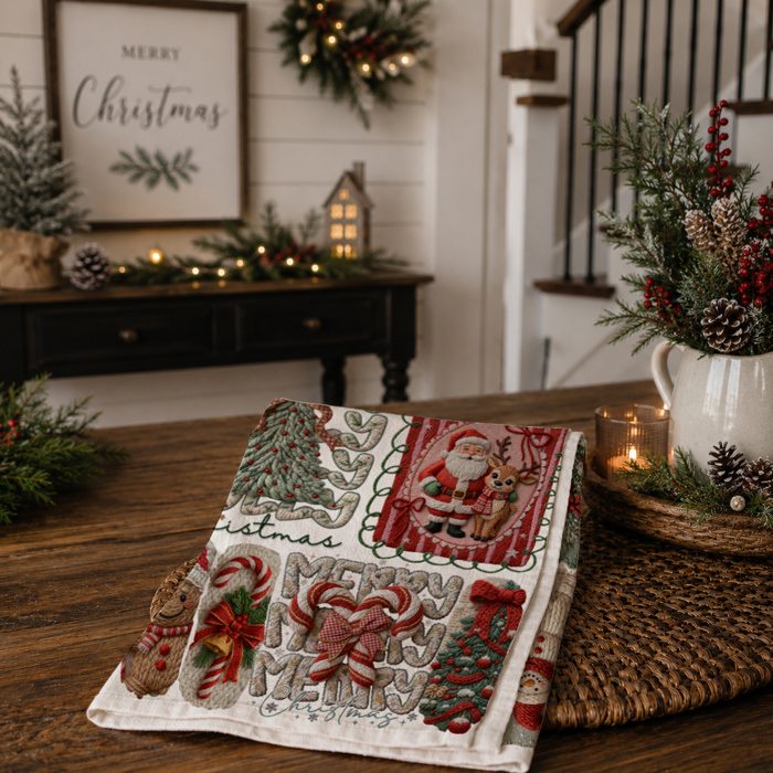Candy Cane Christmas Themed Kitchen Decor – Peppermint Towel