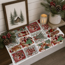 Crochet Christmas Candy Cane Christmas Themed Kitchen Decor – Peppermint Towel