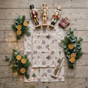 Chinoiserie Candy Cane Christmas Themed Kitchen Decor – Peppermint Towel