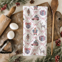 Chinoiserie Candy Cane Christmas Themed Kitchen Decor – Peppermint Towel