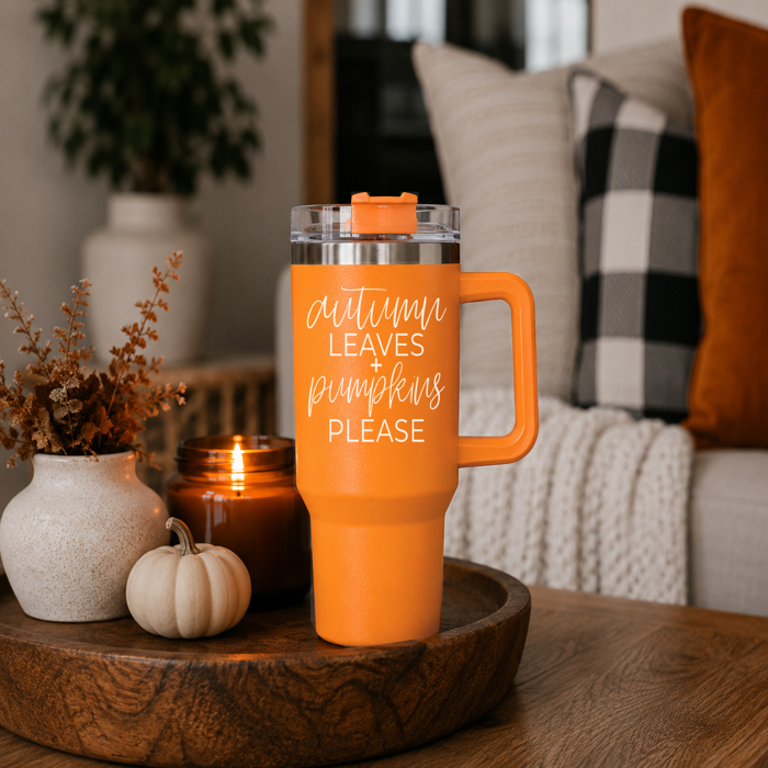 Retro Ghost 40oz Halloween Tumbler| Checkered Floral Spooky Season Cup