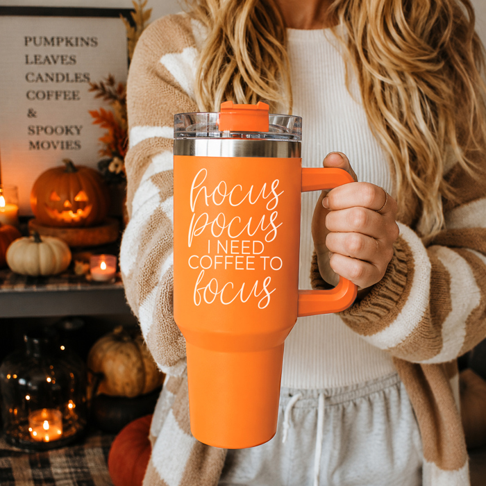 Retro Ghost 40oz Halloween Tumbler| Checkered Floral Spooky Season Cup