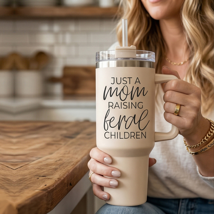 Baseball Mom Tumblers | Funny Mother's Day Gifts for Sport Moms | Funny Baseball Mom 40oz Travel Mugs | Insulated, No Spill
