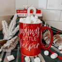 Little Helper-RED Funny Mom Christmas Gift 2pk Bundle - Holiday Humor Ceramic Coffee | Mugs Mama Needs a Silent Night Coffee Mug, Funny Christmas Gift