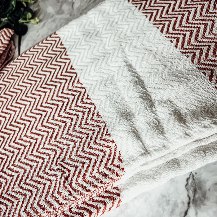 Turkish Cotton Towels Oversized, Large Decorative Throw Towels with Bamboo Tassels