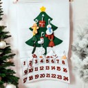 18 Ornaments Christmas 2025 Advent Calendar, Handmade Hanging Christmas Countdown with Plush Fabric Ornament Options, Reusable Holiday Felt Advent 