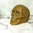  Halloween Home Decorations | Handmade Resin Skull Head Figurines | Rattan Fall Decor Style | Skeleton Face Home Accents | Gothic Farmhouse Home Decor & Gifts
