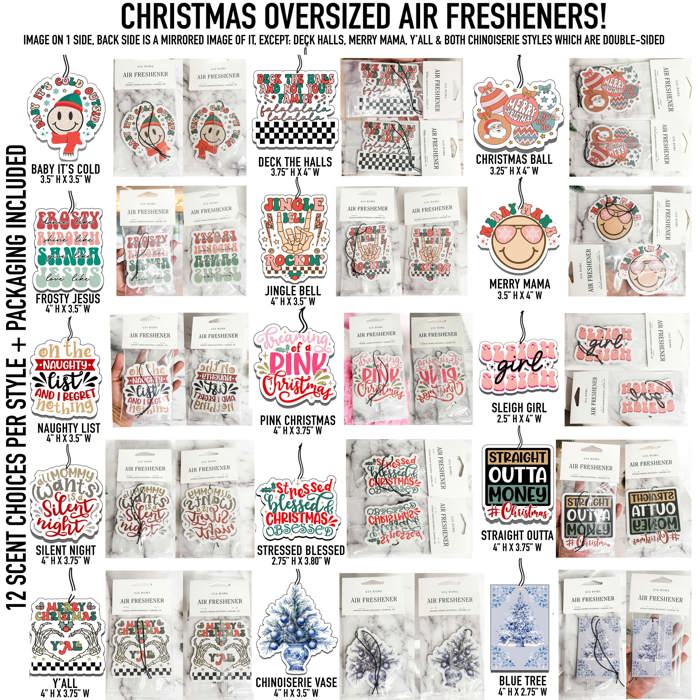 Funny Christmas Gifts Cheap | Hanging Air Fresheners | Unique Stocking Stuffers for Teens and Adults