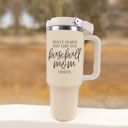 Baseball Mom Tumblers | Funny Mother's Day Gifts for Sport Moms | Funny Baseball Mom 40oz Travel Mugs | Insulated, No Spill