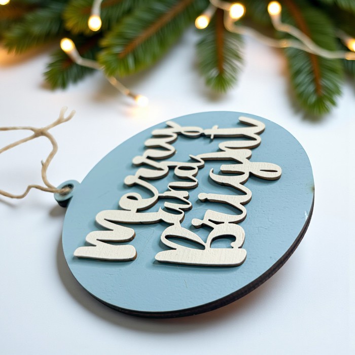 Funny Christmas Gifts for Cheap, Deck the Halls and Not Your Family, Holiday Humor, Funny Christmas Ornaments Handmade, Colorful Christmas Decorations