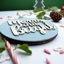  Handmade Wooden Christmas Ornaments, Farm Fresh Christmas Tree Holiday Home Decor, Unique Hanging Christmas Tree Decorations