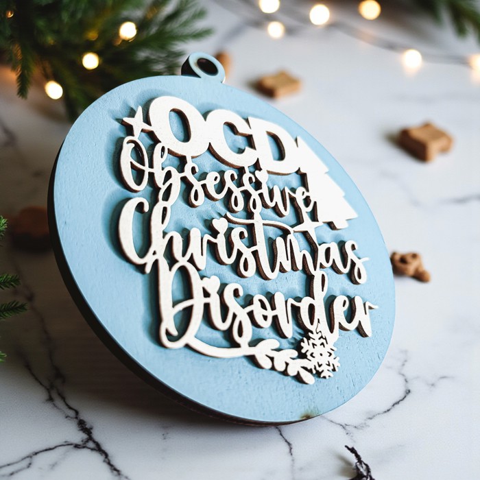 Funny Christmas Gifts for Cheap, Deck the Halls and Not Your Family, Holiday Humor, Funny Christmas Ornaments Handmade, Colorful Christmas Decorations