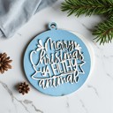  Funny Christmas Gifts for Cheap, Deck the Halls and Not Your Family, Holiday Humor, Funny Christmas Ornaments Handmade, Colorful Christmas Decorations
