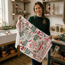  Fall Words Kitchen Towel, Autumn Kitchen Decoration Cotton | Cozy Autumn Farmhouse Kitchen Decor, Fall Definition Unique Tea Towel Gift Idea