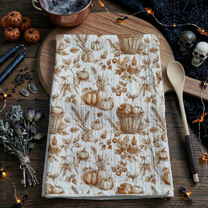 Spooky Season Halloween Kitchen Towel – Modern Stylish Halloween Decor + Gift IDeas