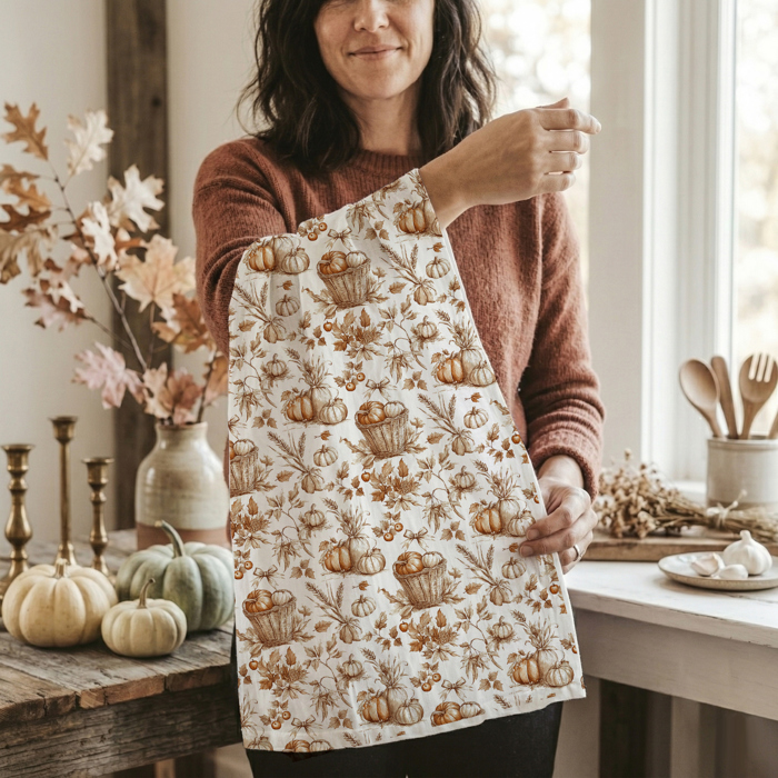 Spooky Season Halloween Kitchen Towel – Modern Stylish Halloween Decor + Gift IDeas