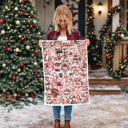 Fall Words Kitchen Towel, Autumn Kitchen Decoration Cotton | Cozy Autumn Farmhouse Kitchen Decor, Fall Definition Unique Tea Towel Gift Idea