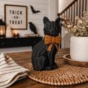  Black Cat Halloween Decor | Cute Cat Figurine With Bow | Spooky Shelf Decor | Halloween Tiered Tray Decor, Unique Halloween Gift for Cat Mom