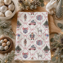 Chinoiserie Candy Cane Christmas Themed Kitchen Decor – Peppermint Towel