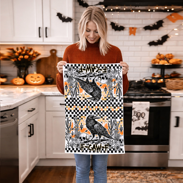 Creepy Halloween Decor + Gifts | Scary Killer Clown Dolls | Creepy Evil Circus Girl Kitchen Gift Ideas | Horror Halloween Kitchen Towels