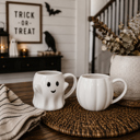  Pumpkin Shaped Coffee Mugs, Ceramic Fall and Halloween Drinkware USA made, Cute Fall Gift Ideas