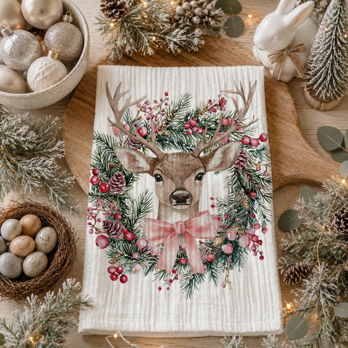 Candy Cane Christmas Themed Kitchen Decor – Peppermint Towel