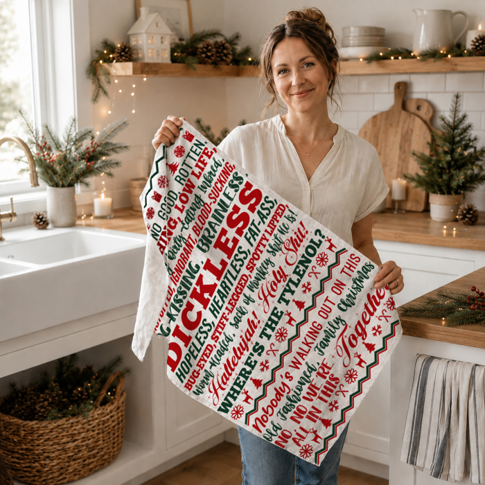 Candy Cane Christmas Themed Kitchen Decor – Peppermint Towel