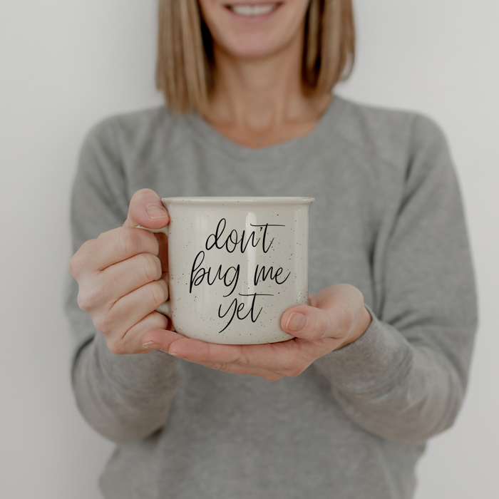 Ceramic Coffee Mugs 2pk | Funny Gift Ideas | Modern Farmhouse Drinkware | Funny Coffee Cups