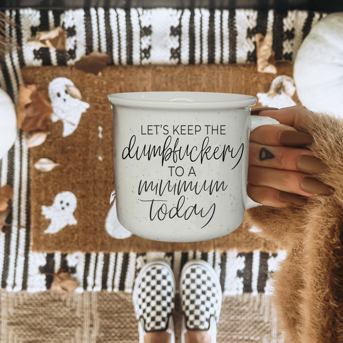 Ceramic Coffee Mugs 2pk | Funny Gift Ideas | Modern Farmhouse Drinkware | Funny Coffee Cups