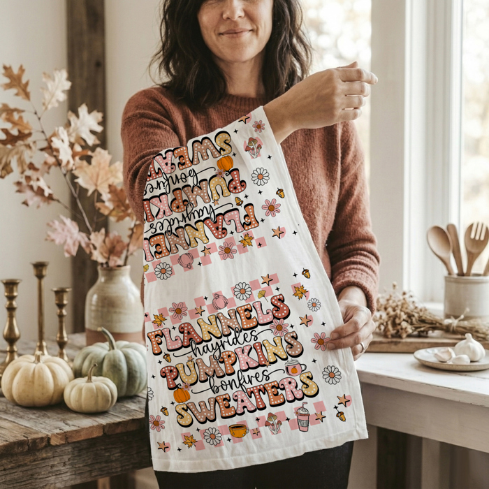 Spooky Season Halloween Kitchen Towel – Modern Stylish Halloween Decor + Gift IDeas
