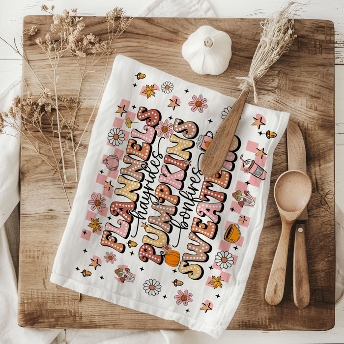 Spooky Season Halloween Kitchen Towel – Modern Stylish Halloween Decor + Gift IDeas