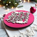  Funny Christmas Gifts for Cheap, Deck the Halls and Not Your Family, Holiday Humor, Funny Christmas Ornaments Handmade, Colorful Christmas Decorations