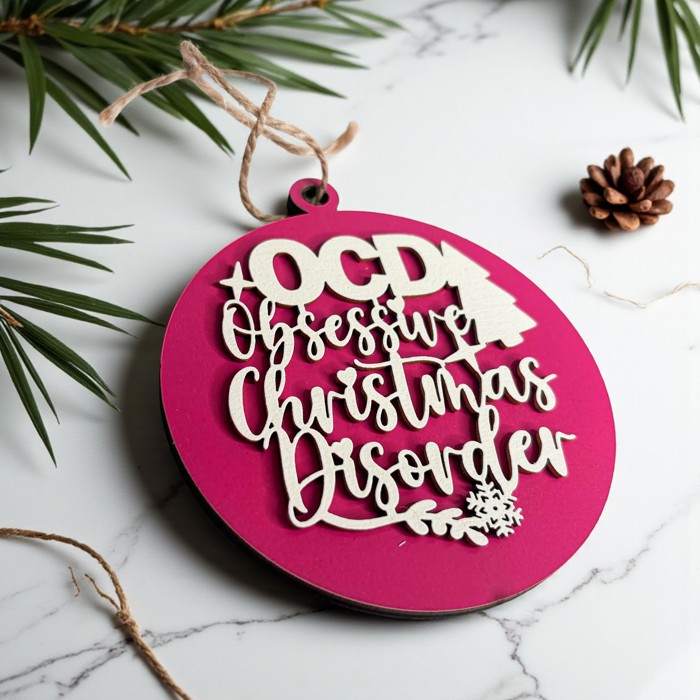 Funny Christmas Gifts for Cheap, Deck the Halls and Not Your Family, Holiday Humor, Funny Christmas Ornaments Handmade, Colorful Christmas Decorations