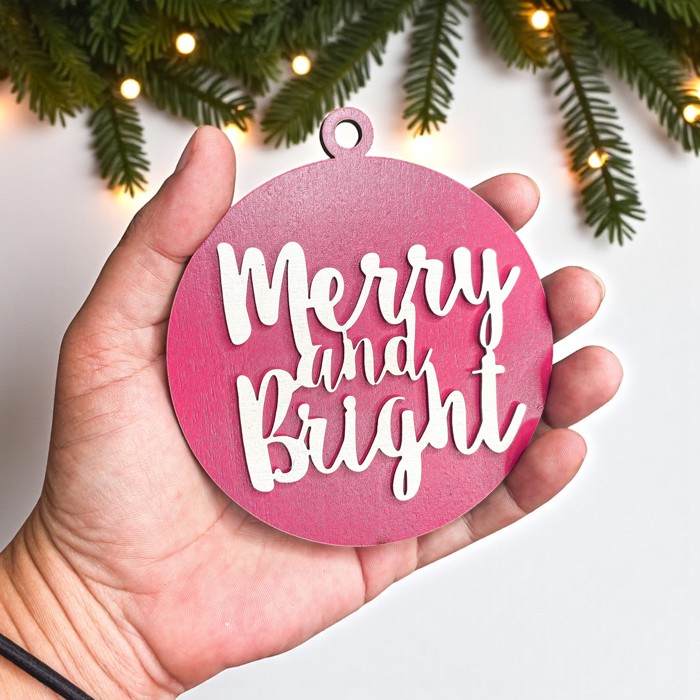 Funny Christmas Gifts for Cheap, Deck the Halls and Not Your Family, Holiday Humor, Funny Christmas Ornaments Handmade, Colorful Christmas Decorations