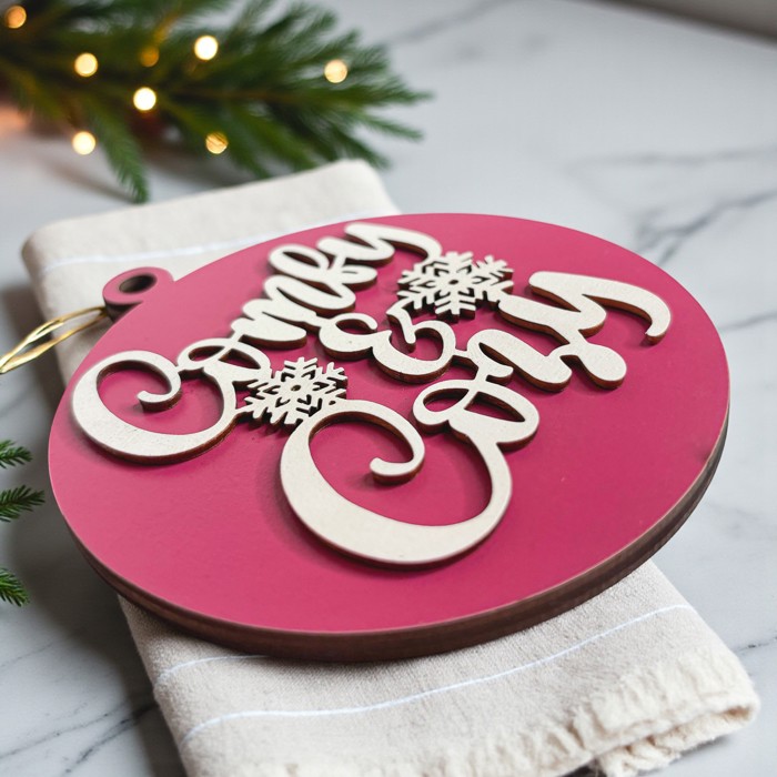 Funny Christmas Gifts for Cheap, Deck the Halls and Not Your Family, Holiday Humor, Funny Christmas Ornaments Handmade, Colorful Christmas Decorations