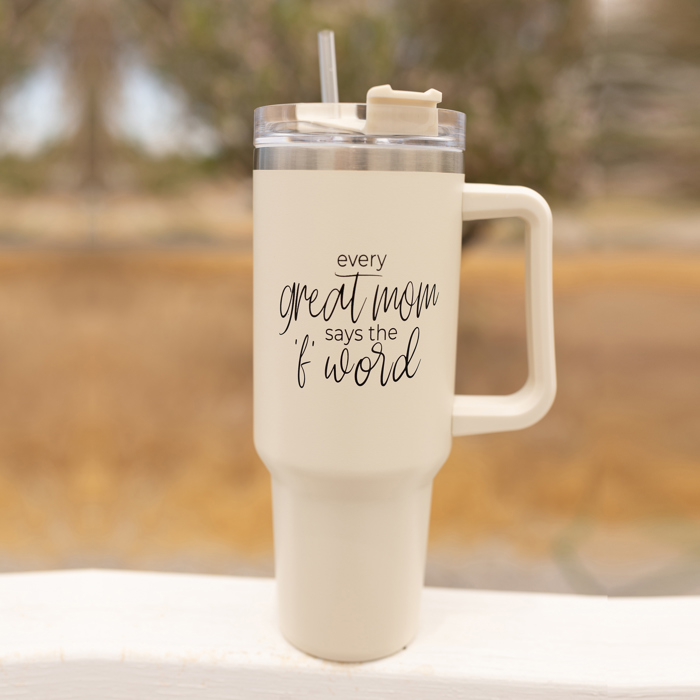 Baseball Mom Tumblers | Funny Mother's Day Gifts for Sport Moms | Funny Baseball Mom 40oz Travel Mugs | Insulated, No Spill