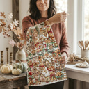  Fall Words Kitchen Towel, Autumn Kitchen Decoration Cotton | Cozy Autumn Farmhouse Kitchen Decor, Fall Definition Unique Tea Towel Gift Idea