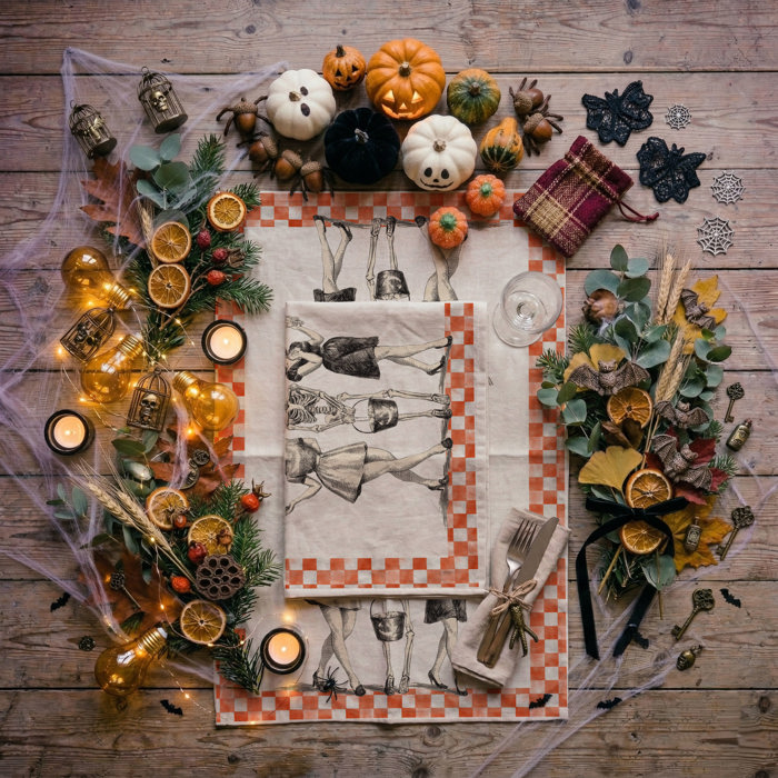 Spooky Season Halloween Kitchen Towel – Modern Stylish Halloween Decor + Gift IDeas