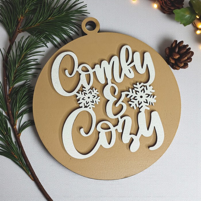Funny Christmas Gifts for Cheap, Deck the Halls and Not Your Family, Holiday Humor, Funny Christmas Ornaments Handmade, Colorful Christmas Decorations