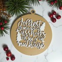  Funny Christmas Gifts for Cheap, Deck the Halls and Not Your Family, Holiday Humor, Funny Christmas Ornaments Handmade, Colorful Christmas Decorations