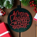  Funny Christmas Gifts for Cheap, Deck the Halls and Not Your Family, Holiday Humor, Funny Christmas Ornaments Handmade, Colorful Christmas Decorations