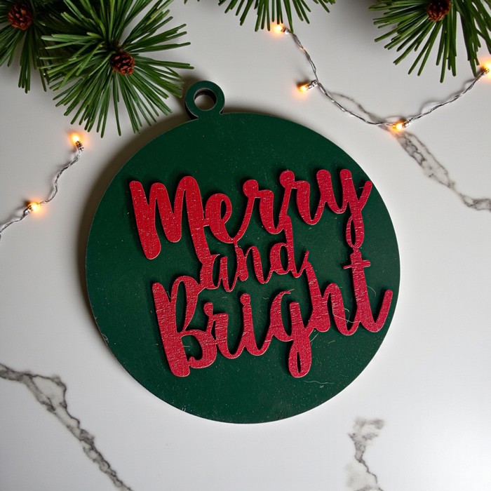 Funny Christmas Gifts for Cheap, Deck the Halls and Not Your Family, Holiday Humor, Funny Christmas Ornaments Handmade, Colorful Christmas Decorations